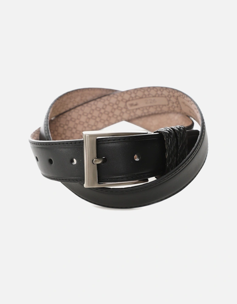 Leather Braided Loop Belt