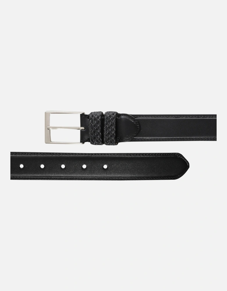 Leather Braided Loop Belt