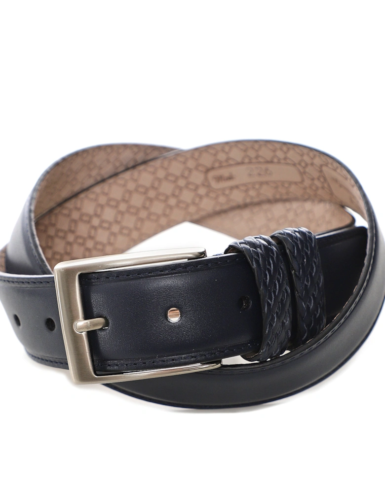 Leather Braided Loop Belt