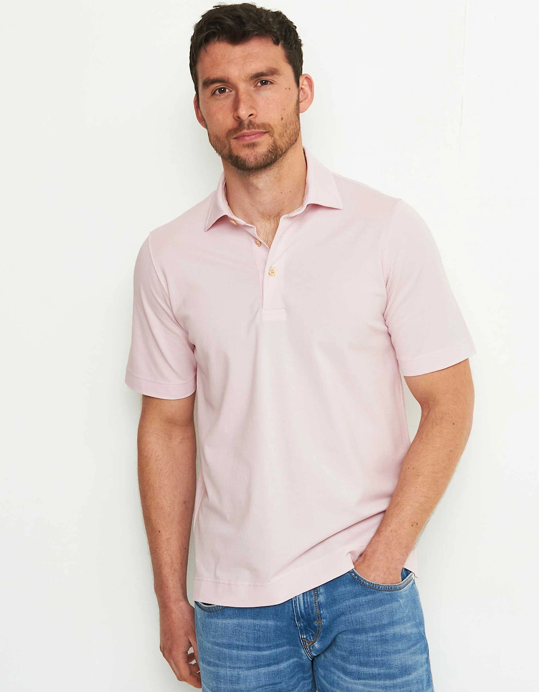 Mercerised Pique Polo Shirt