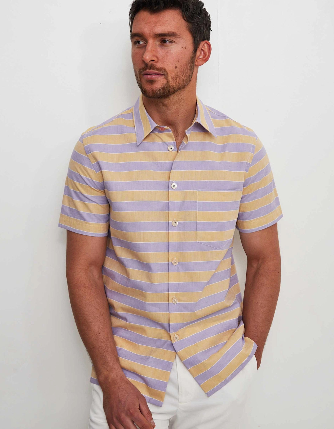 Short Sleeve Striped Shirt