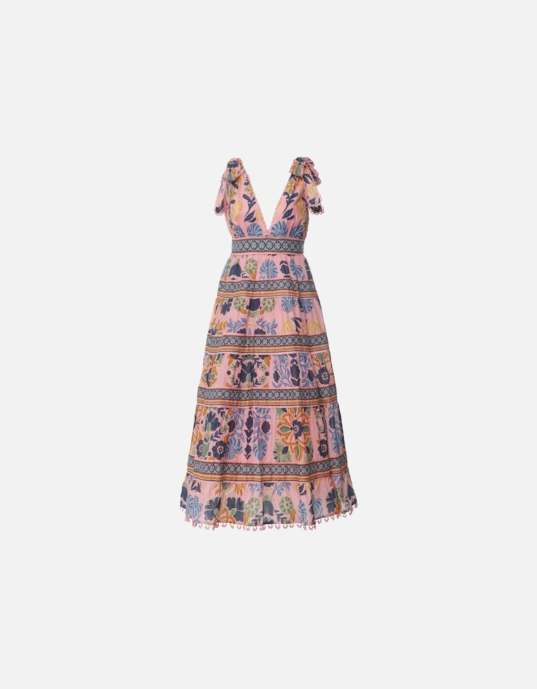 Seashell Tapestry Midi Dress