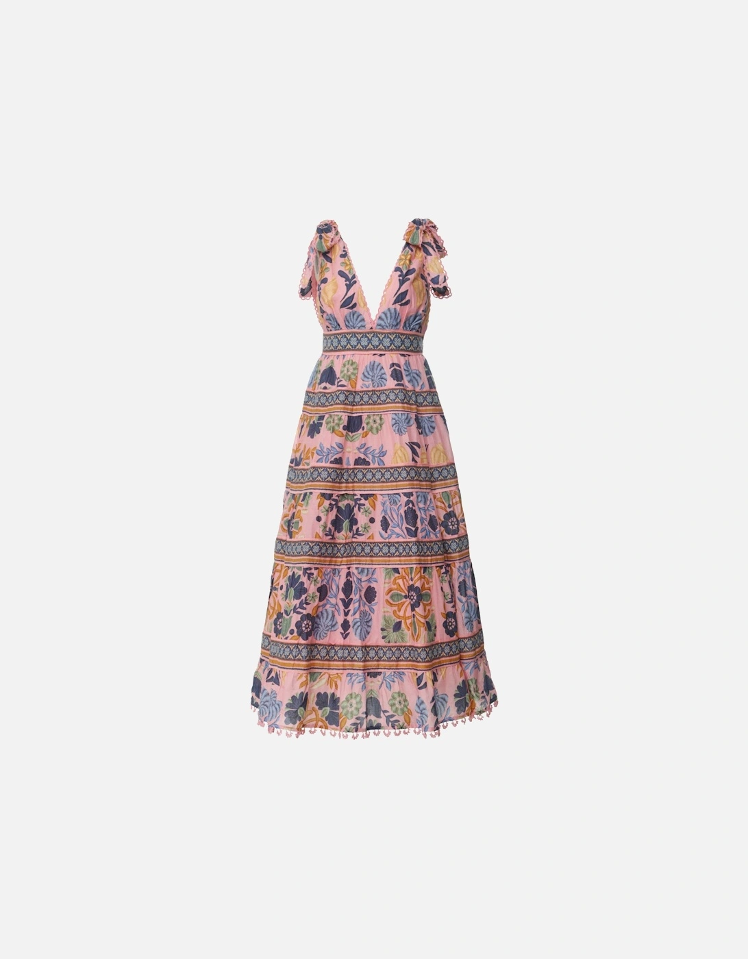 Seashell Tapestry Midi Dress, 6 of 5