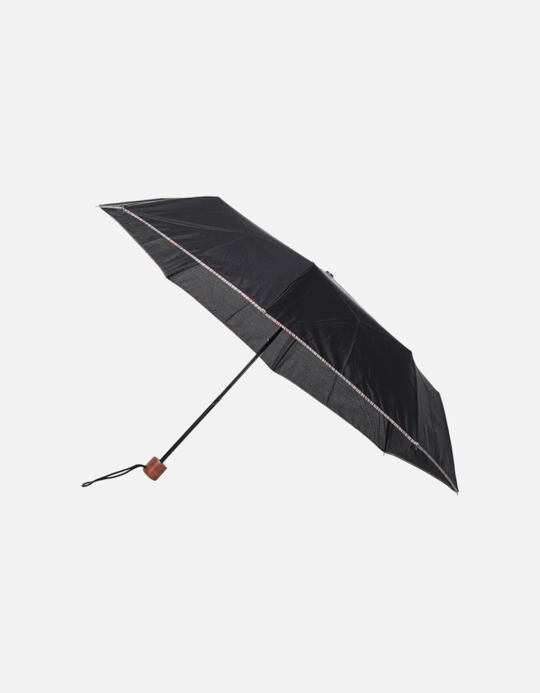 Compact Signature Stripe Trim Umbrella