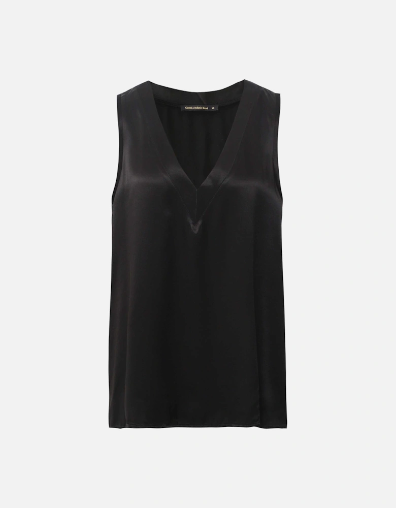 V-Neck Satin Vest