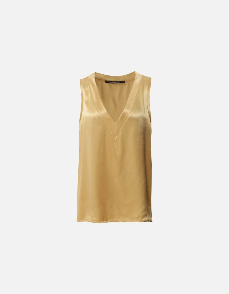 V-Neck Satin Vest