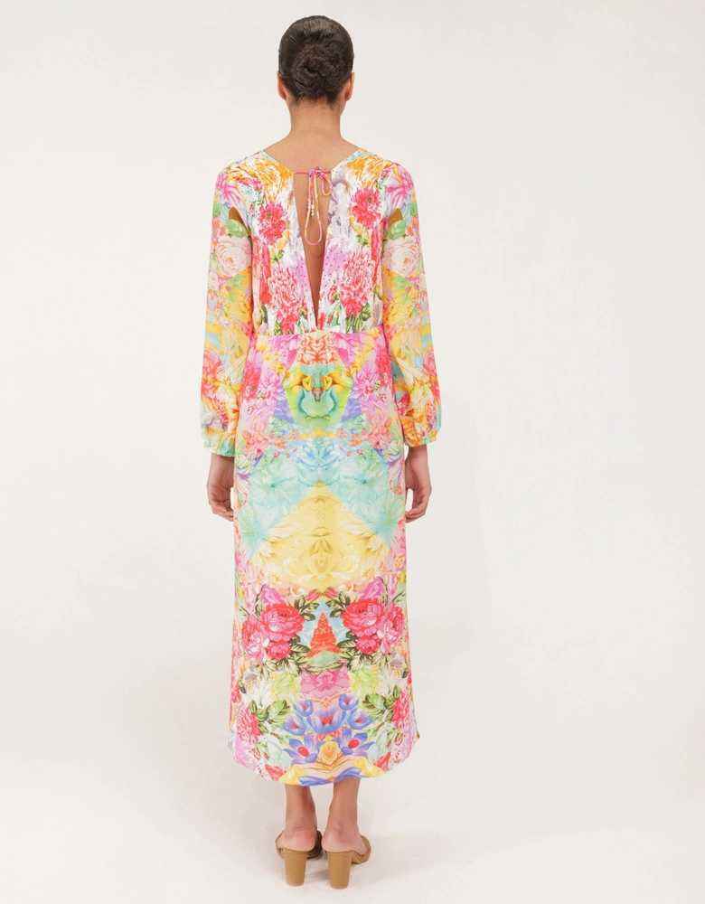 Silk Marigold Maxi Dress