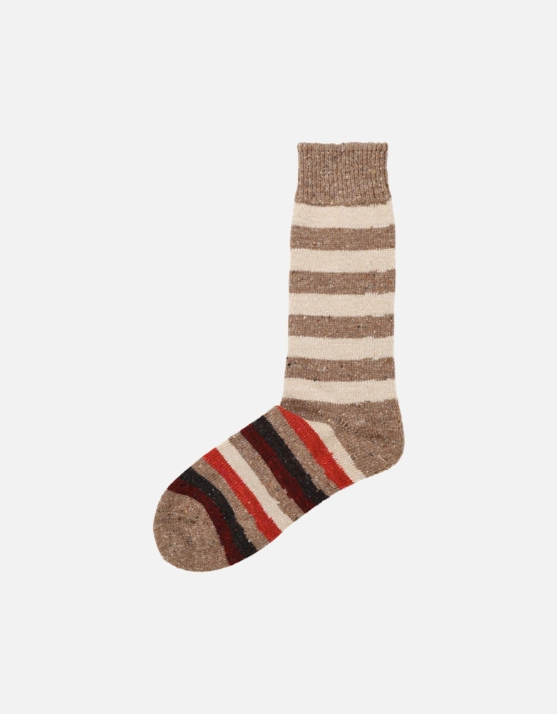 Merino Cashmere Striped Socks