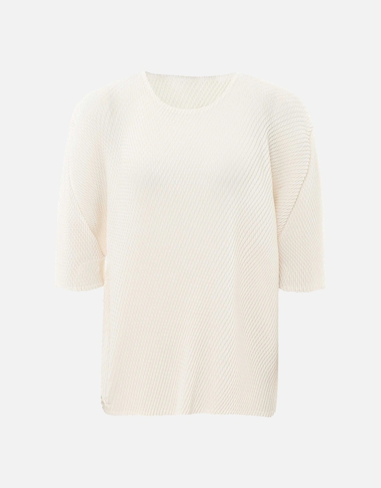 Pleated Short Sleeve Top