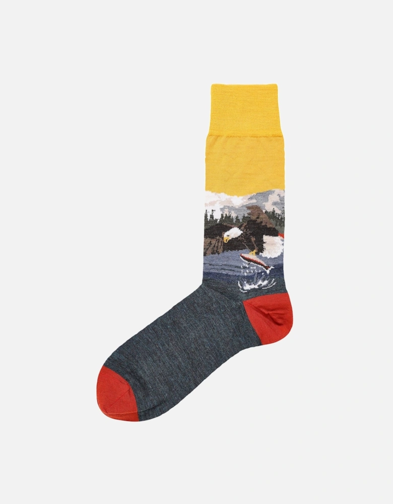 Wool Blend Eagle Socks