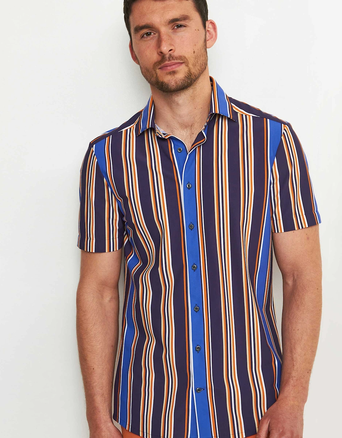 Short Sleeve Striped Shirt