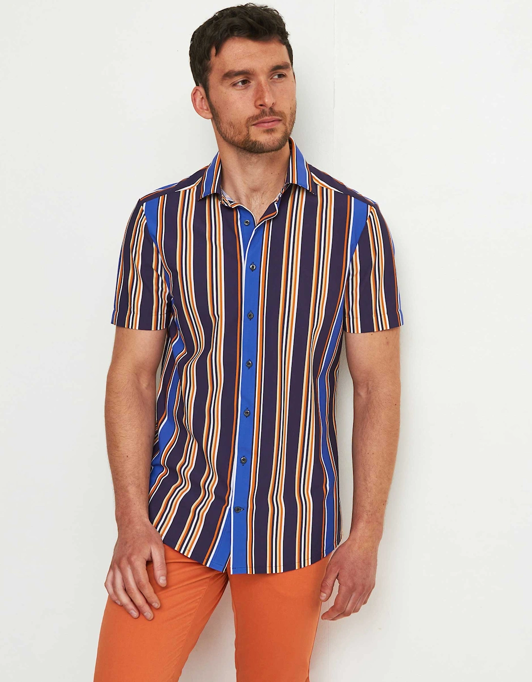 Short Sleeve Striped Shirt