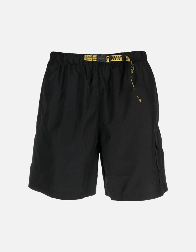 Industrial-strap Swim Shorts Black