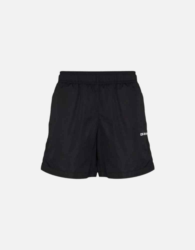 Diag Outline Swimshorts Black