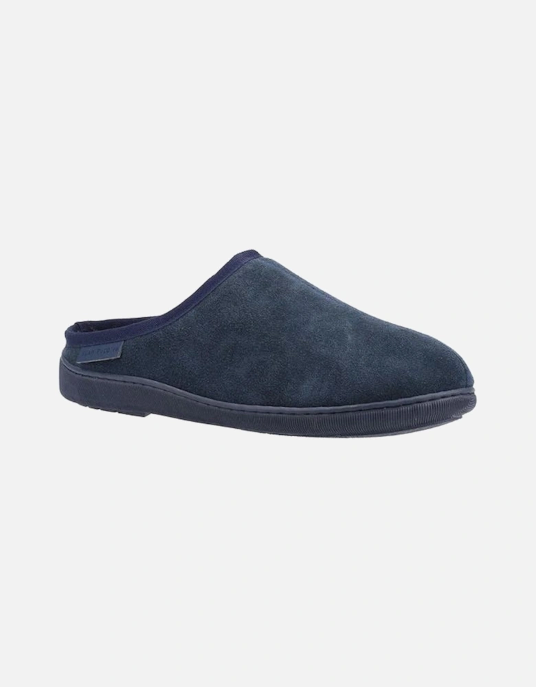 Ashton mens slippers in Navy