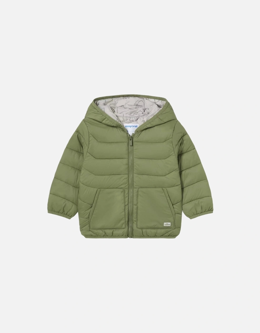 Khaki Green Puffer Coat, 3 of 2