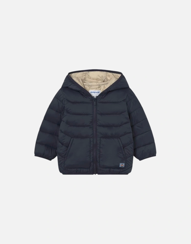 Navy Puffer Coat