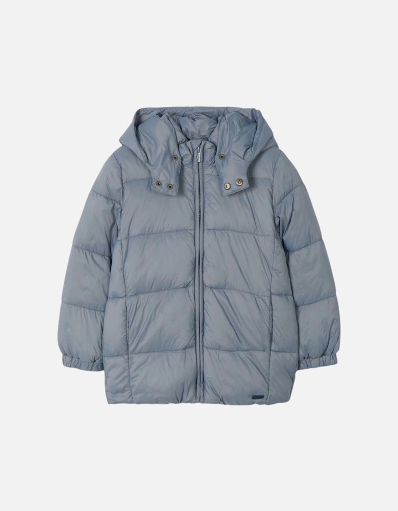 Cloud Blue Puffer Coat