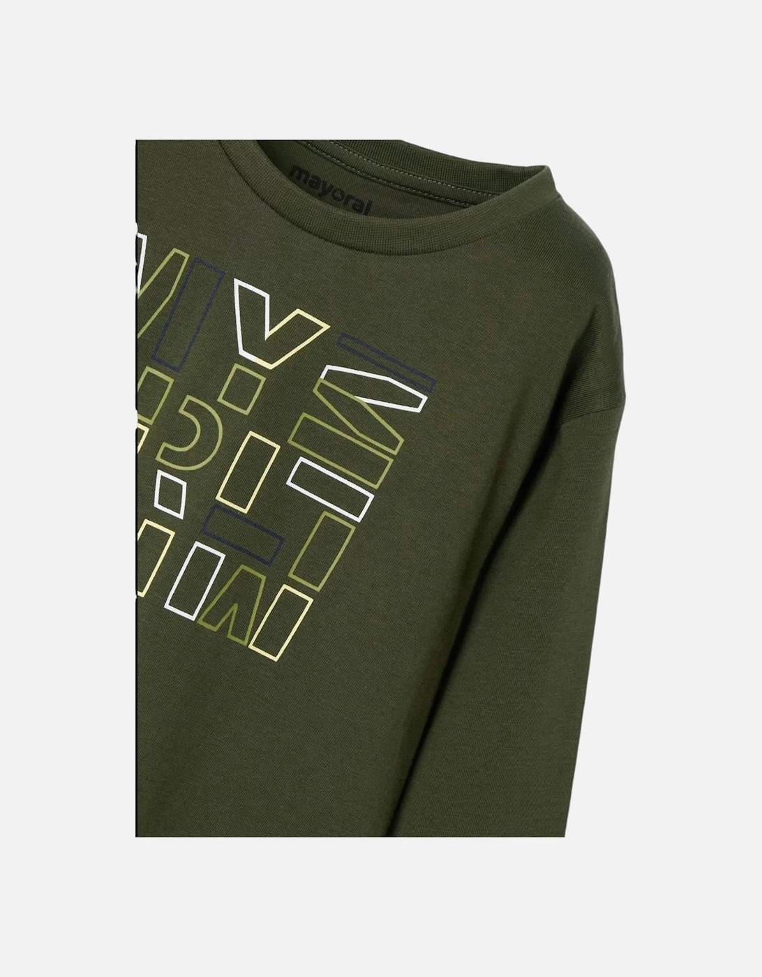 Khaki Green Long Sleeve T-Shirt