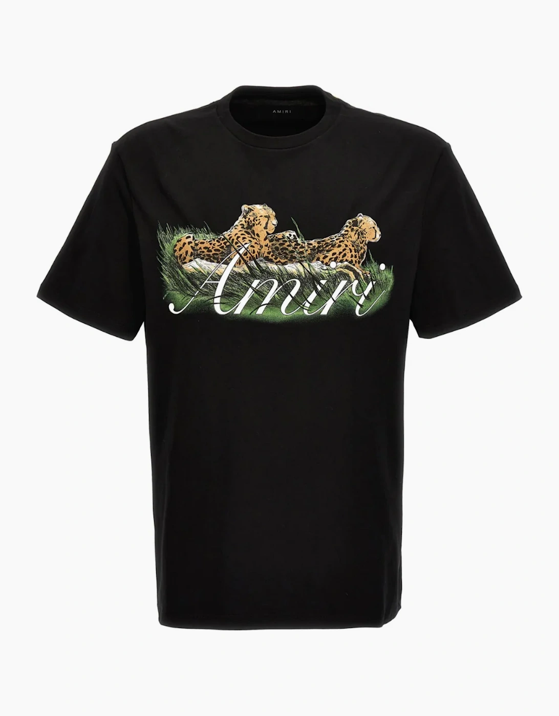 AMIRI CHEETAH TEE BLACK - Size: L