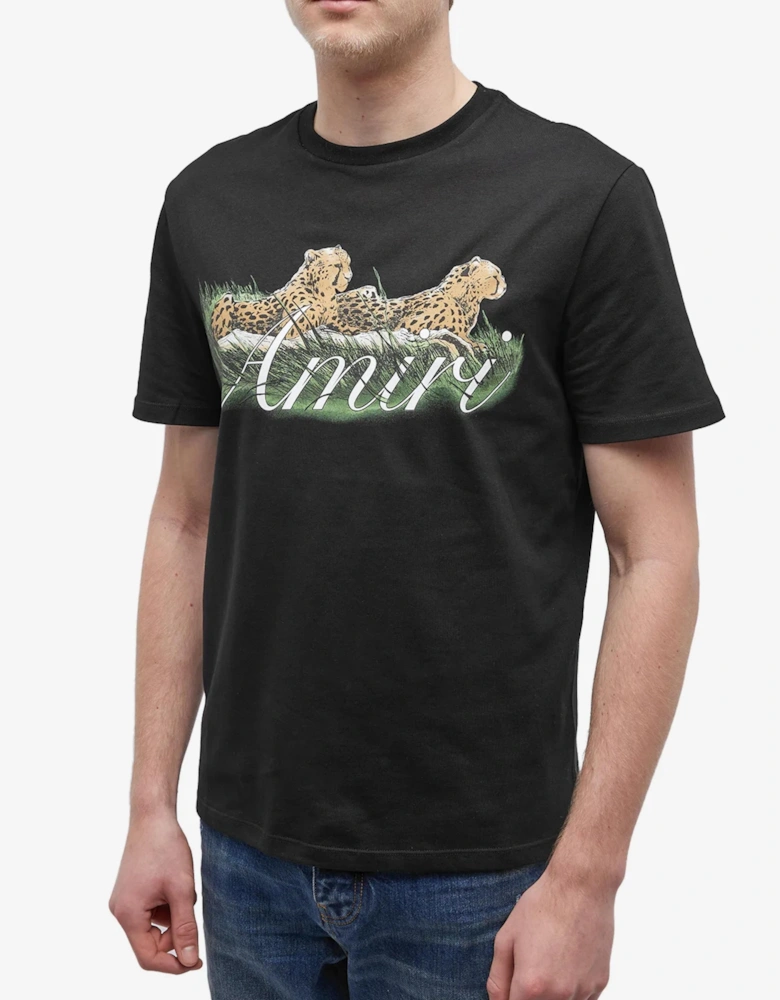 CHEETAH TEE BLACK