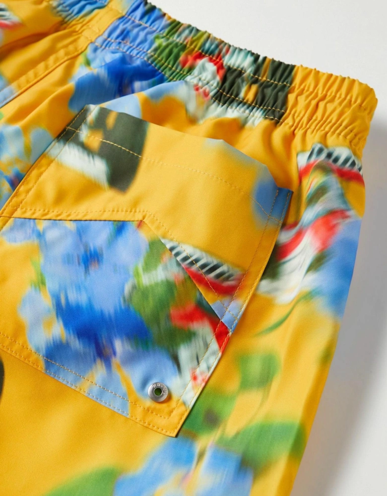 F1 CAR SWIM SHORTS YELLOW