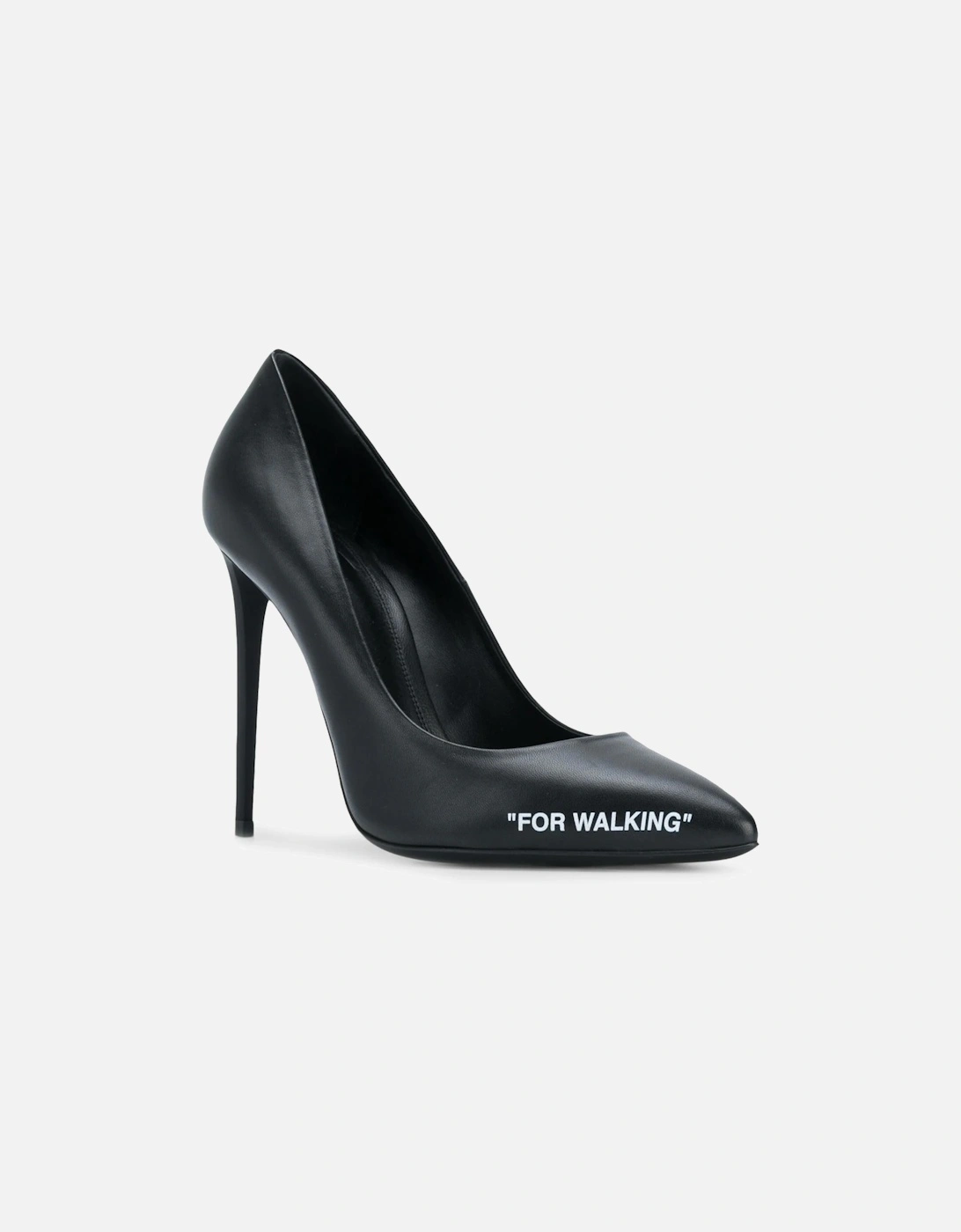 FOR WALKING LEATHER PUMPS BLACK