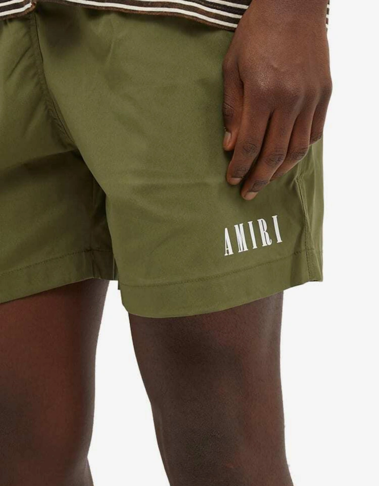 CORE LOGO SWIM SHORTS MILITARY GREEN