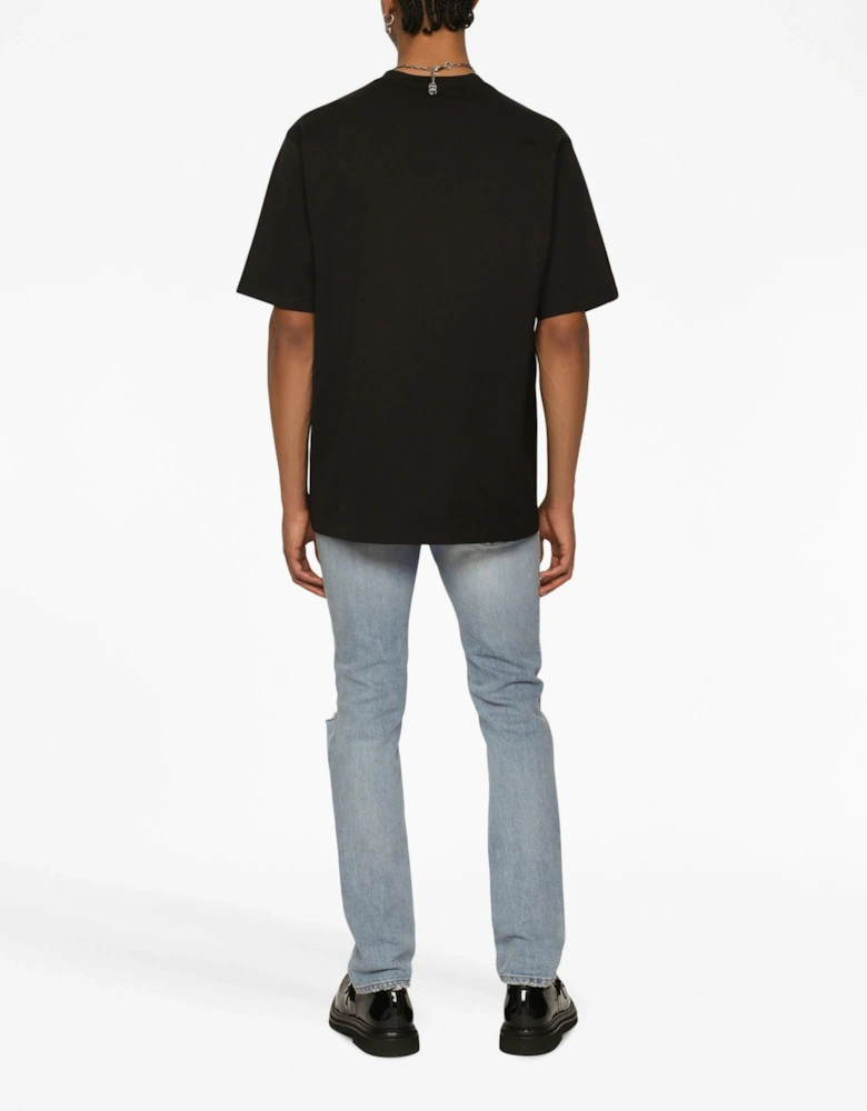 INTERLOCK DG LOGO TEE BLACK