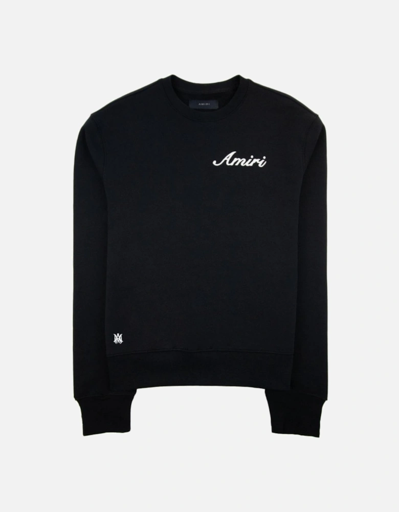 SCRIPT LOGO SWEATER BLACK