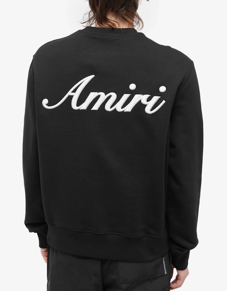 SCRIPT LOGO SWEATER BLACK