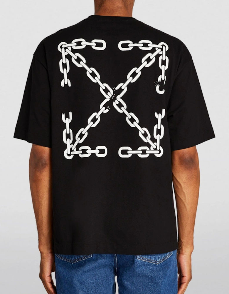 CHAIN ARROW TEE BLACK