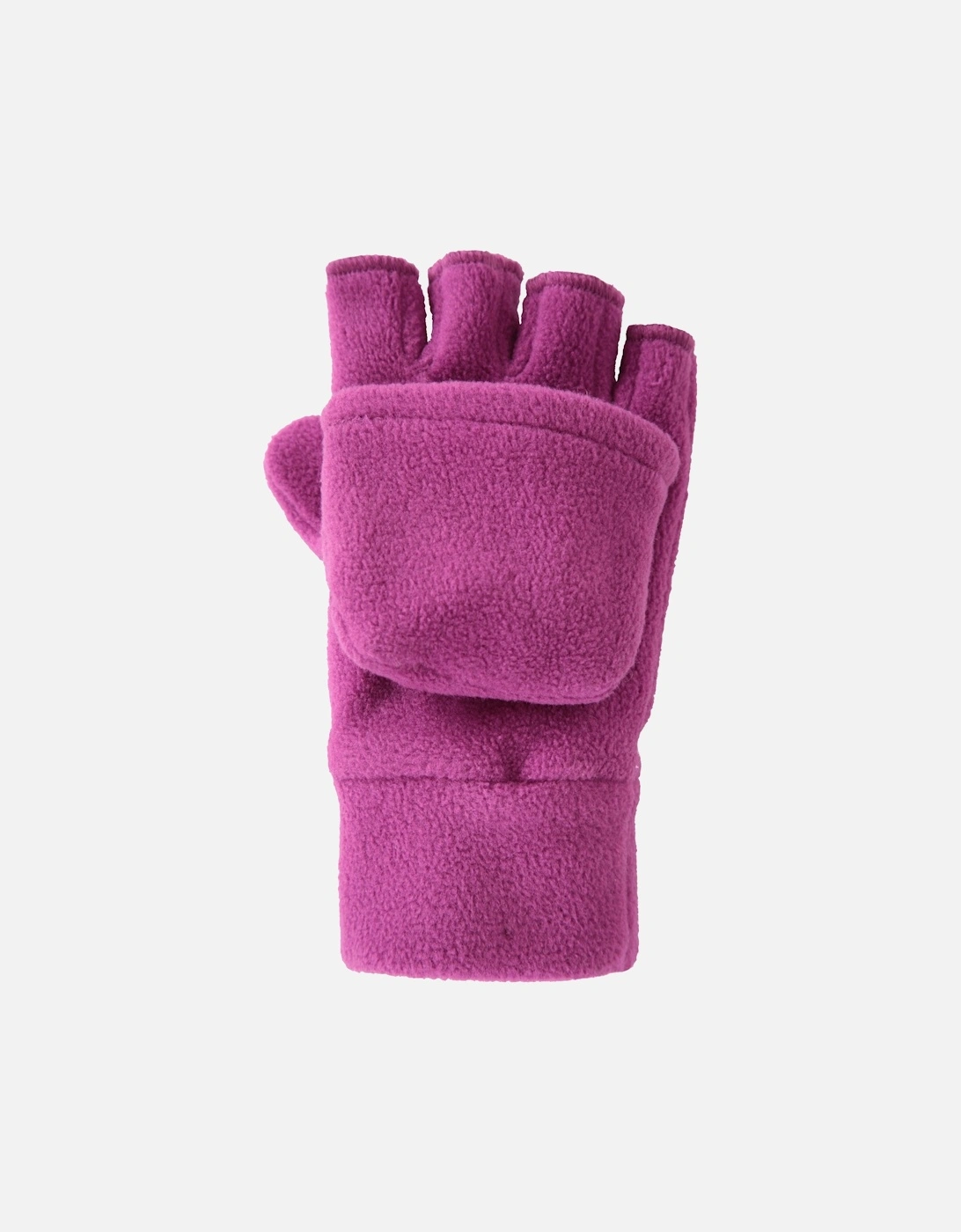 Childrens/Kids Fingerless Fleece Mittens, 6 of 5
