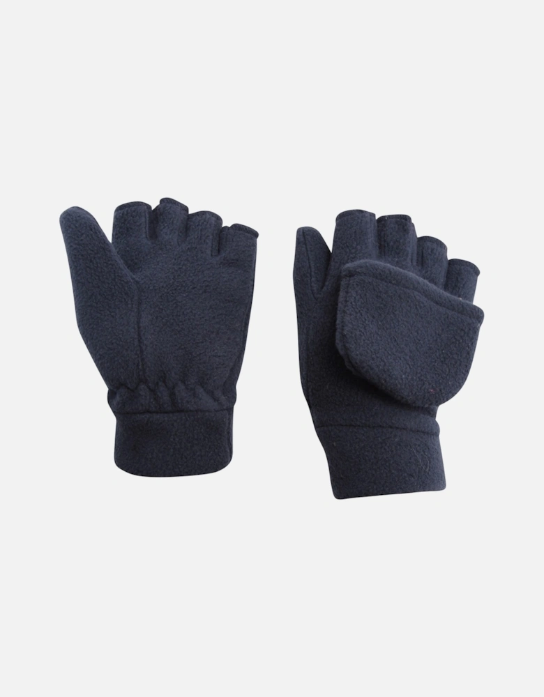 Childrens/Kids Fingerless Fleece Mittens