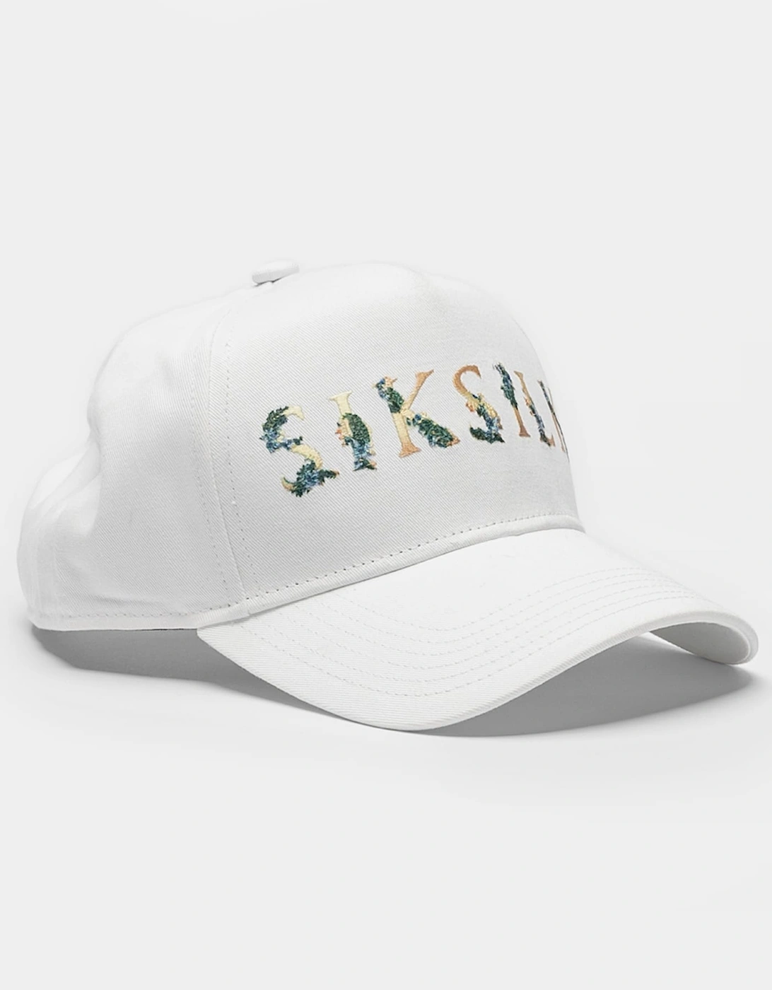 Floral Embroidery Trucker Cap