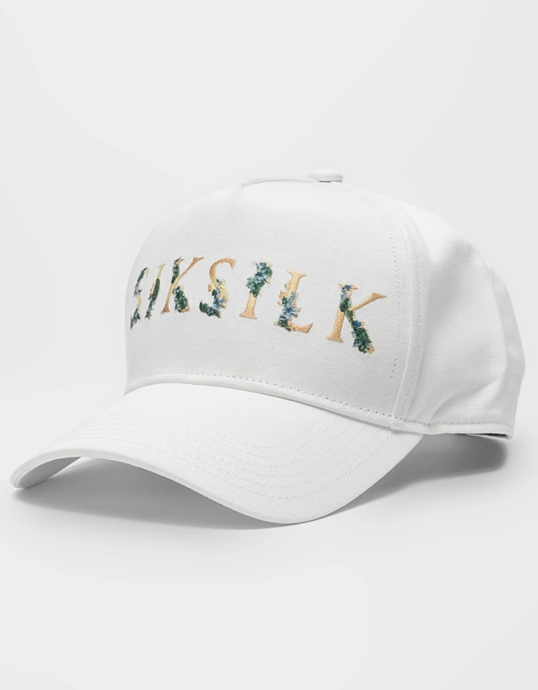 Floral Embroidery Trucker Cap