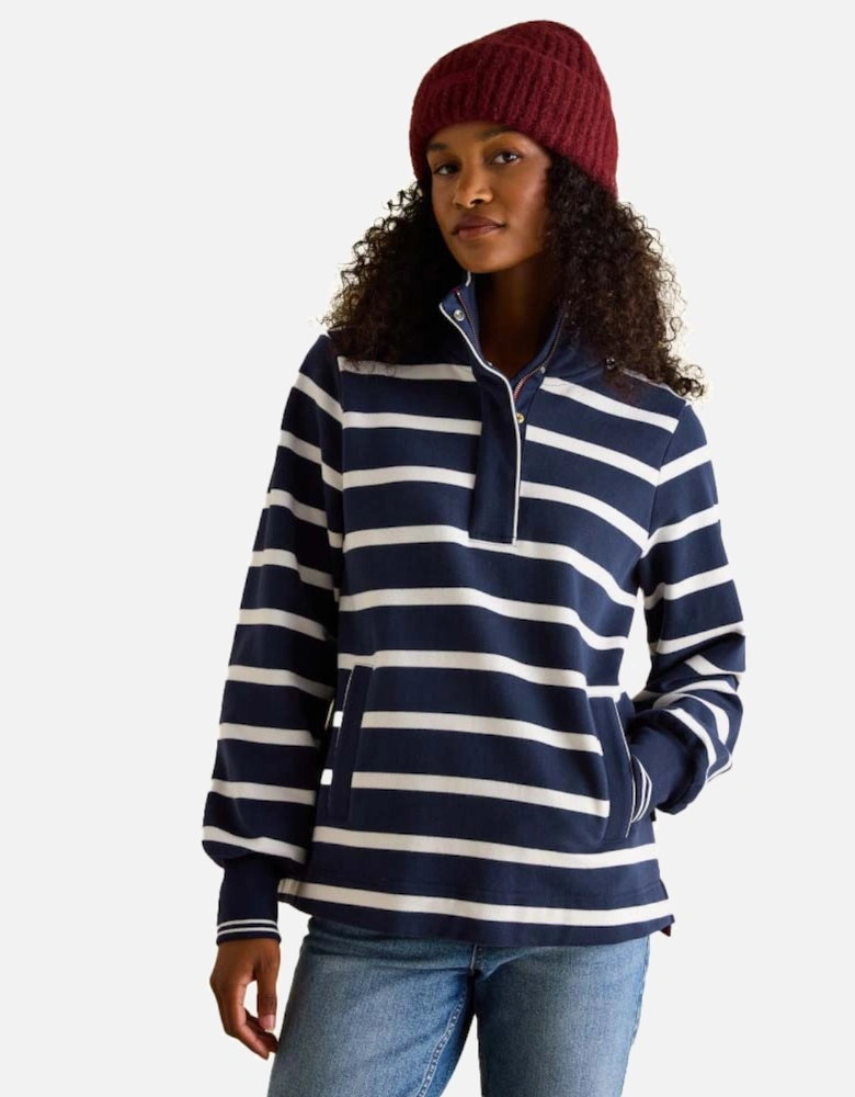 Womens Burnham Funnel Neck Quarter Zip Sweatshirt