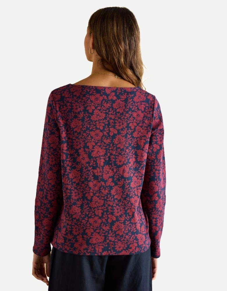 Womens Harbour Print Long Sleeve Top