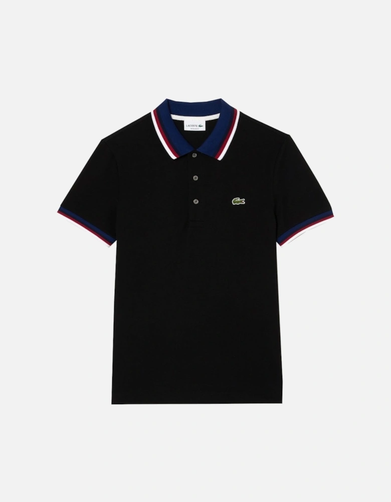 Men's Black Short Sleeved Polo Shirt