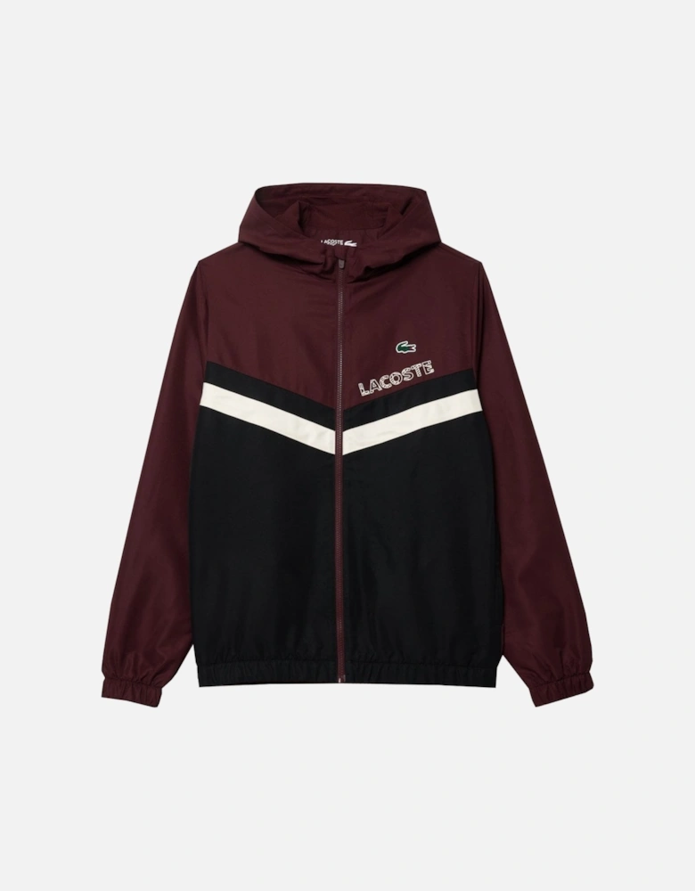 Men's Black and Bordeaux Tracksuit