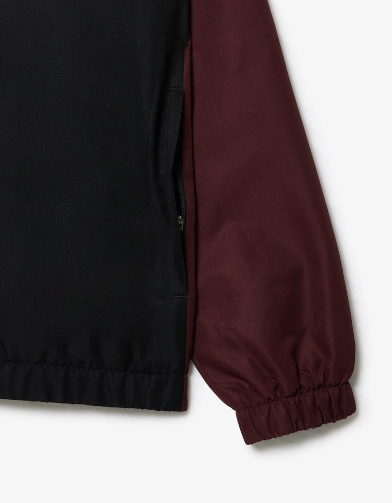 Men's Black and Bordeaux Tracksuit