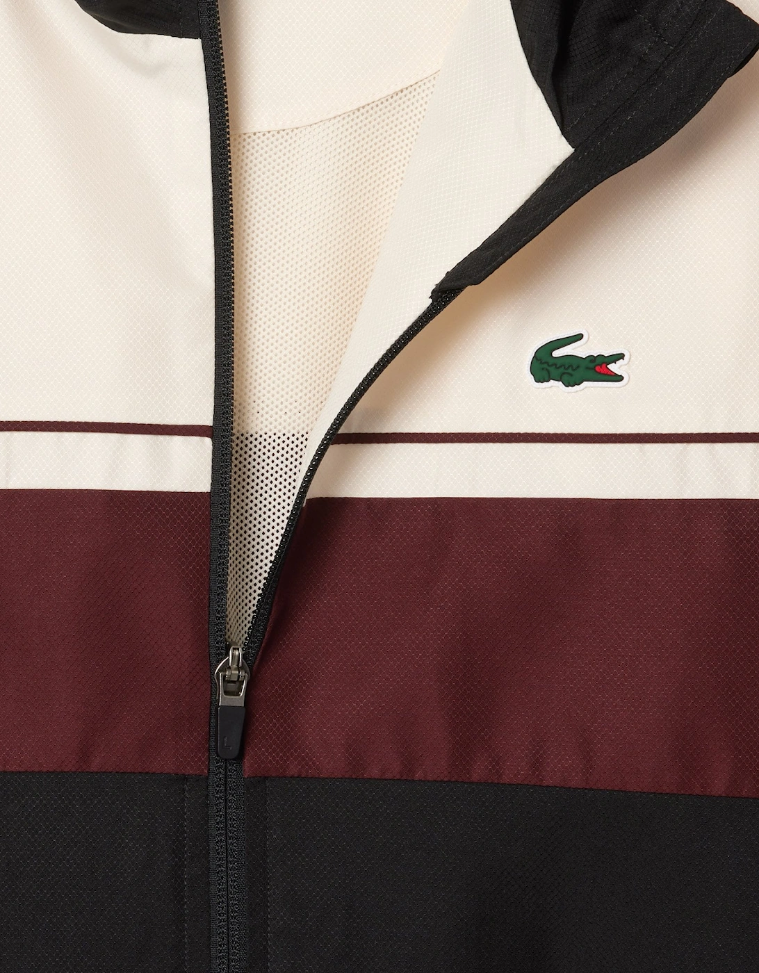 Men's White, Black and Bordeaux colour block Tracksuit