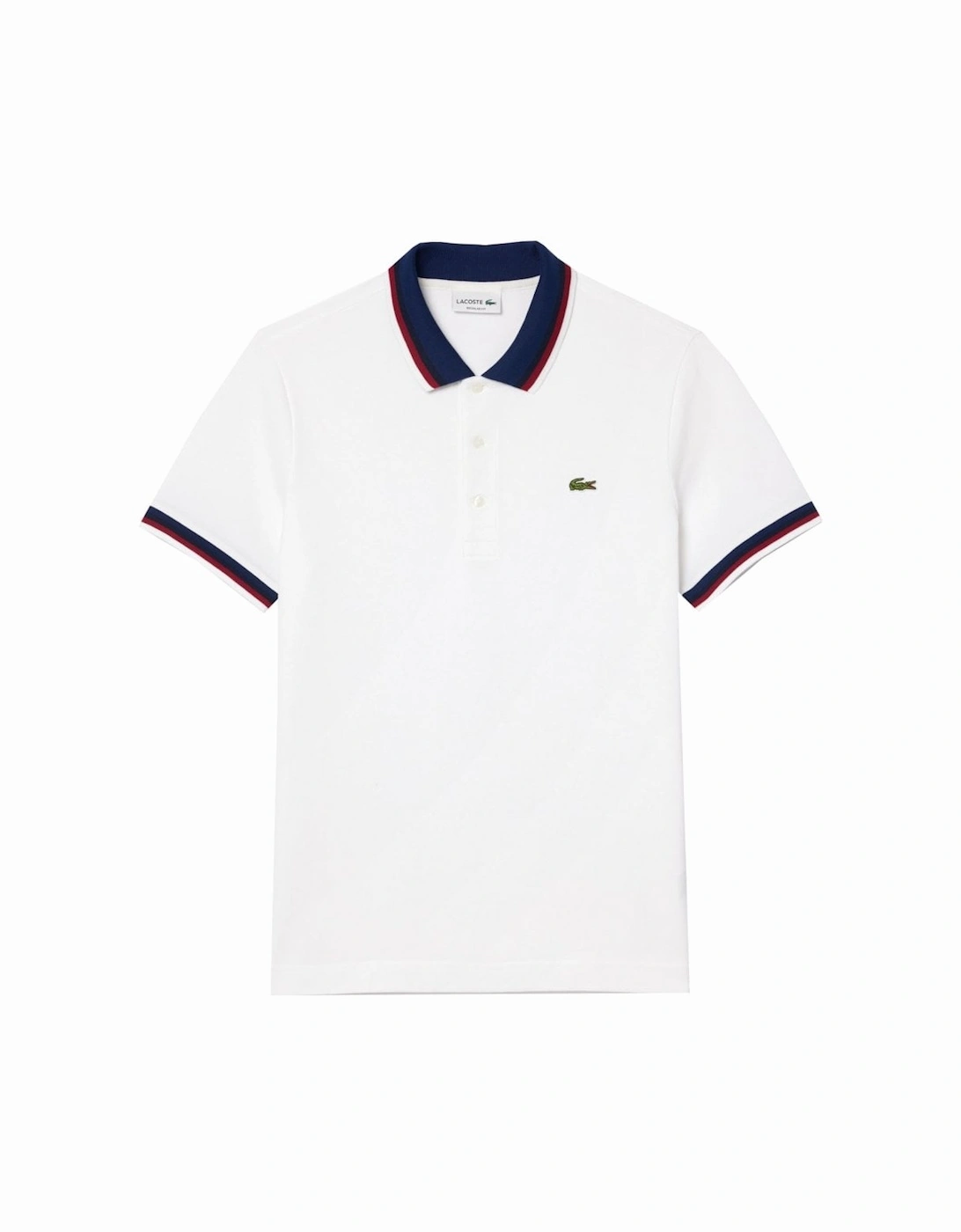 Men's White Short Sleeved Polo Shirt, 3 of 2