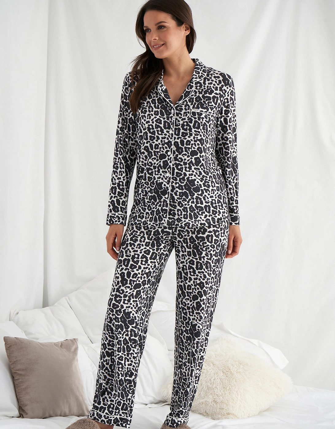 Bamboo Pyjama Set in Luxe Leopard