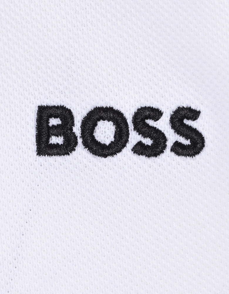 Boss Paddy Polo Shirt Open White