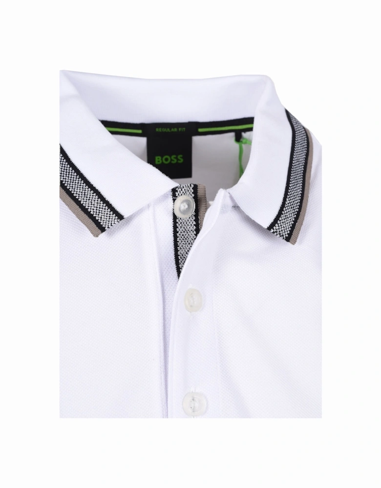 Boss Paddy Polo Shirt Open White