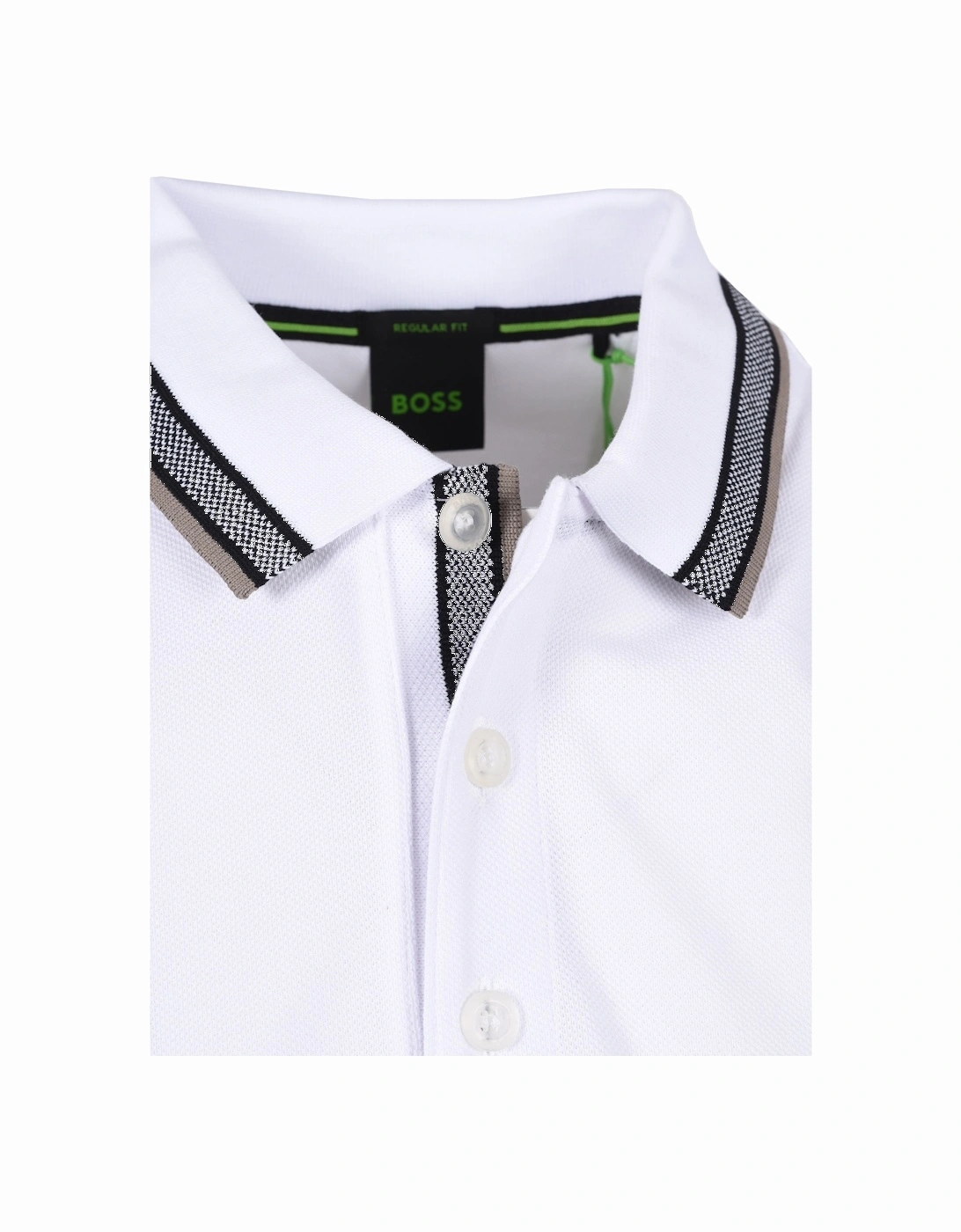 Boss Paddy Polo Shirt Open White