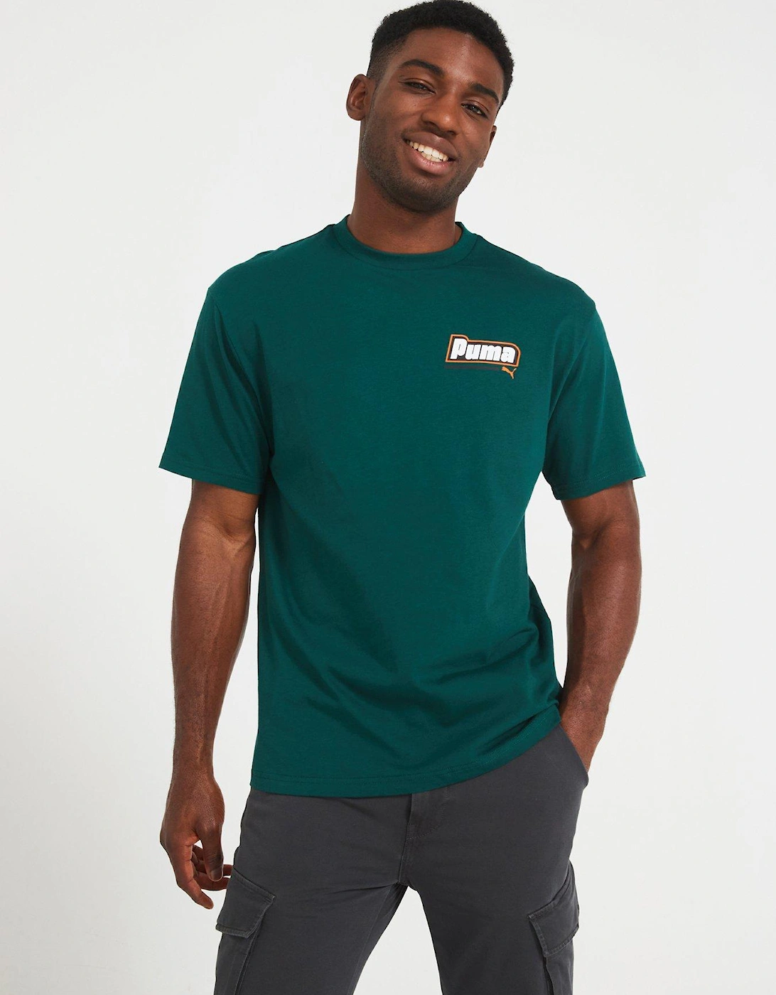 Men's Logo Graphic III Tee - Dark Green, 5 of 4