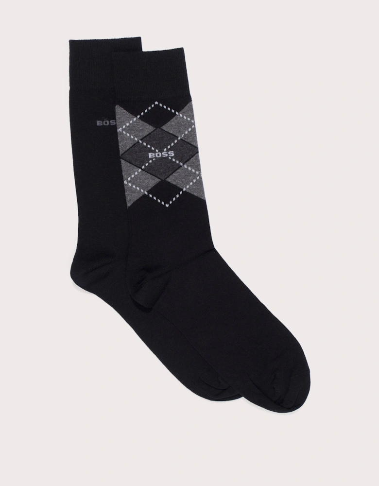 2 Pack RS Argyle Socks