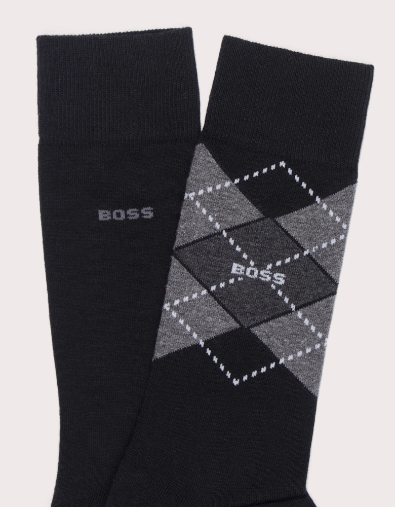 2 Pack RS Argyle Socks